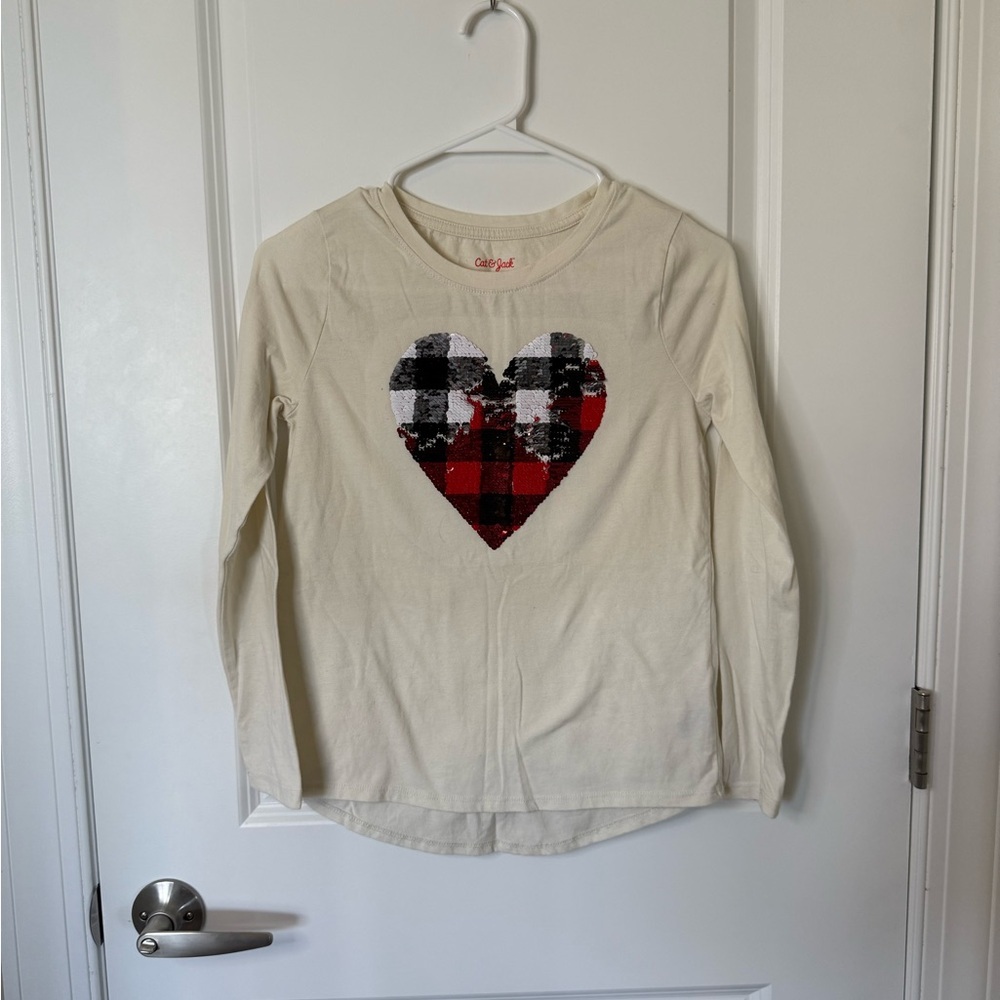 Cat & Jack Sequin Heart Shirt